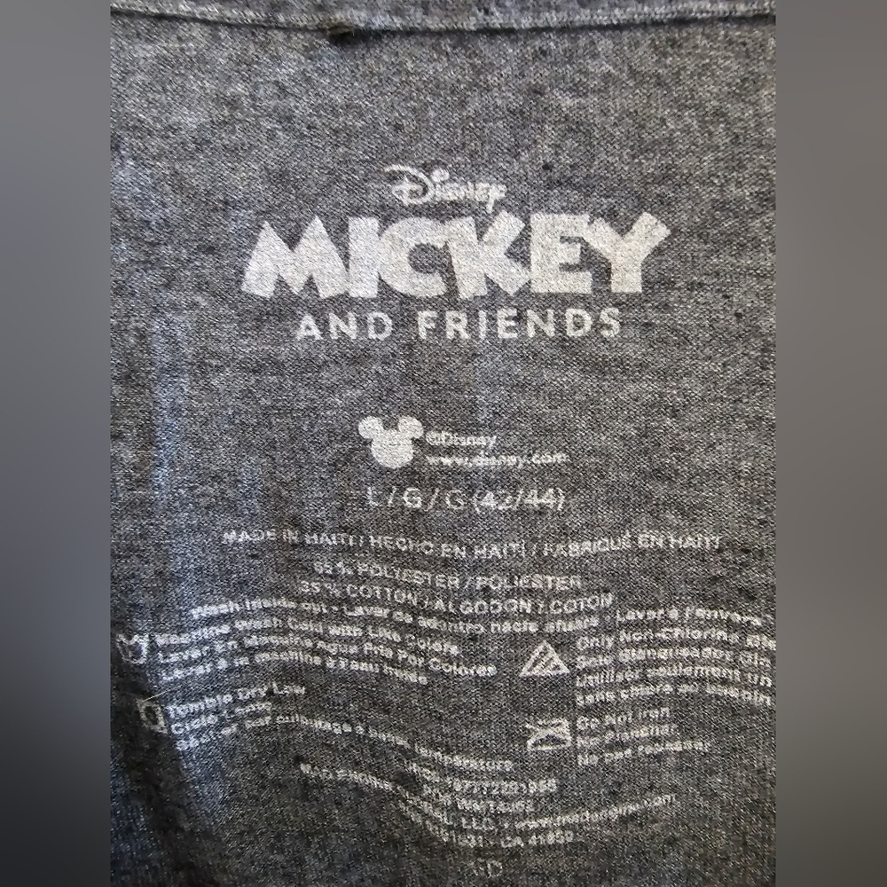 Disney Classic Mickey Gray T-Shirt - Picture 4 of 5